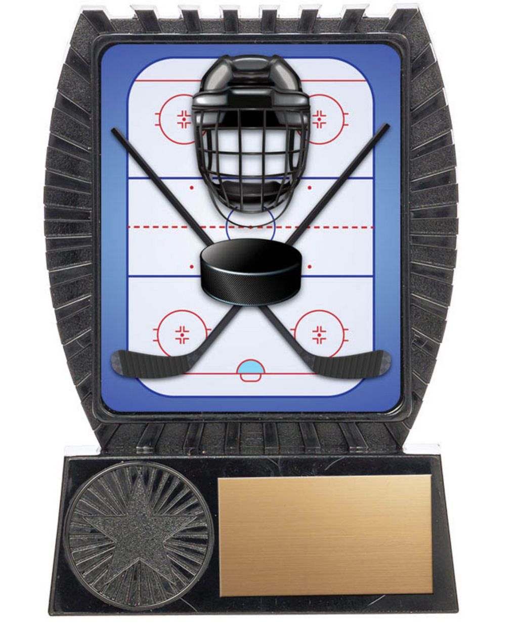 Hockey trophy - Lynx II series on Black Stand