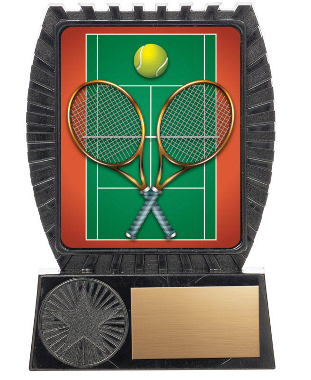 Tennis trophy - Lynx II series on Black Stand