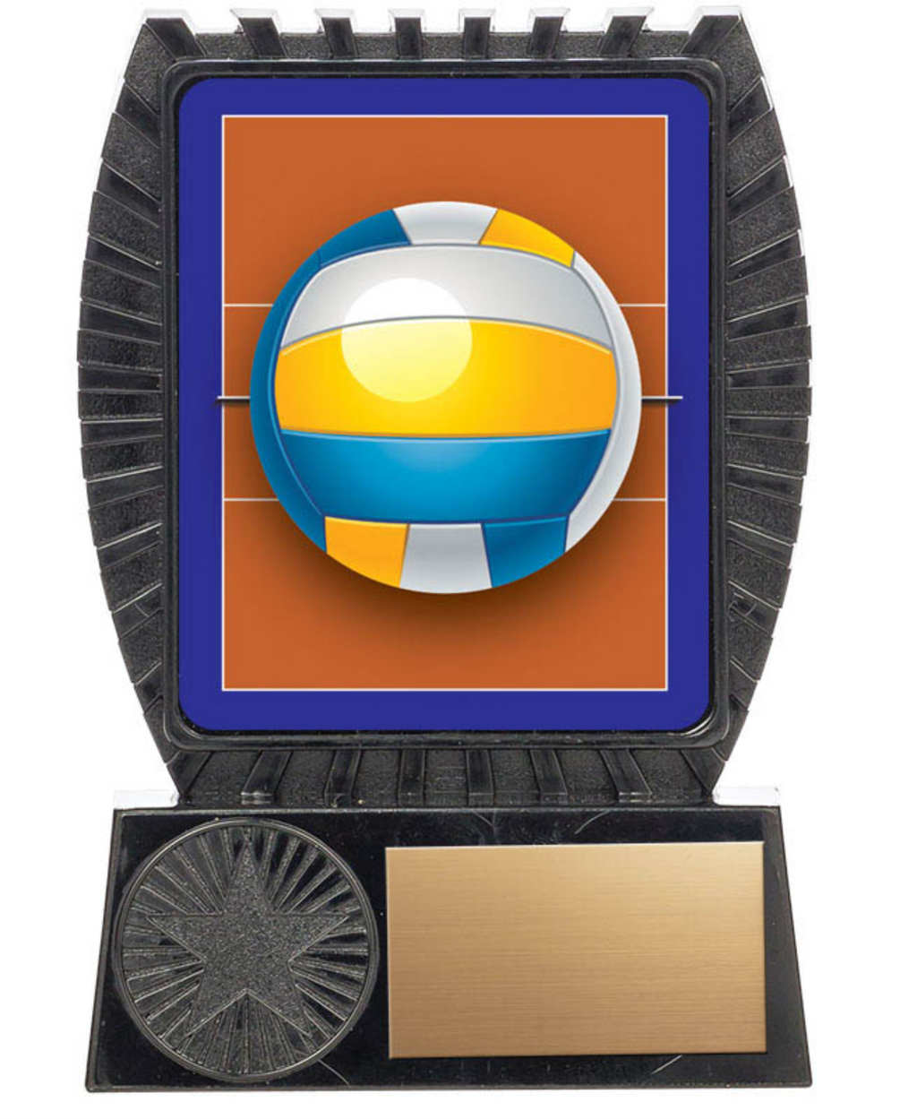 Volleyball trophy - Lynx II series on Black Stand