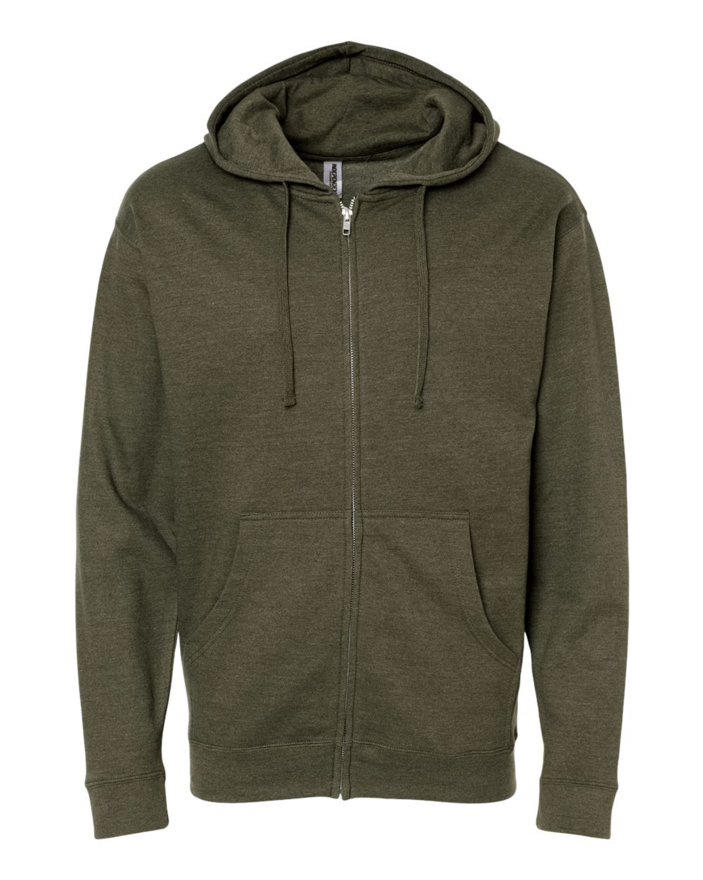 Midweight Full-Zip Hooded Men's Sweatshirt - Independent Trading Co. SS4500Z