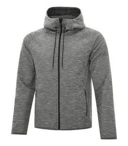 Dry Tech Water Resistant Fleece Full Zip Men’s Hooded Jacket - Dryframe DF7655