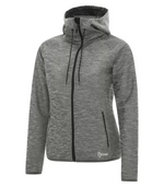 Dry Tech Water Resistant Fleece Full Zip Ladies Hooded Jacket - Dryframe DF7655L