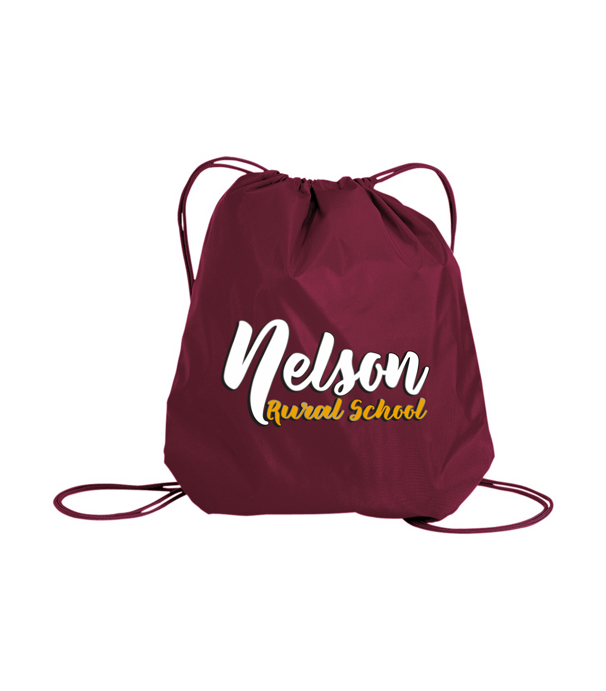 ATC Everyday Reusable Cinch Pack - Maroon - Nelson School 2026-27