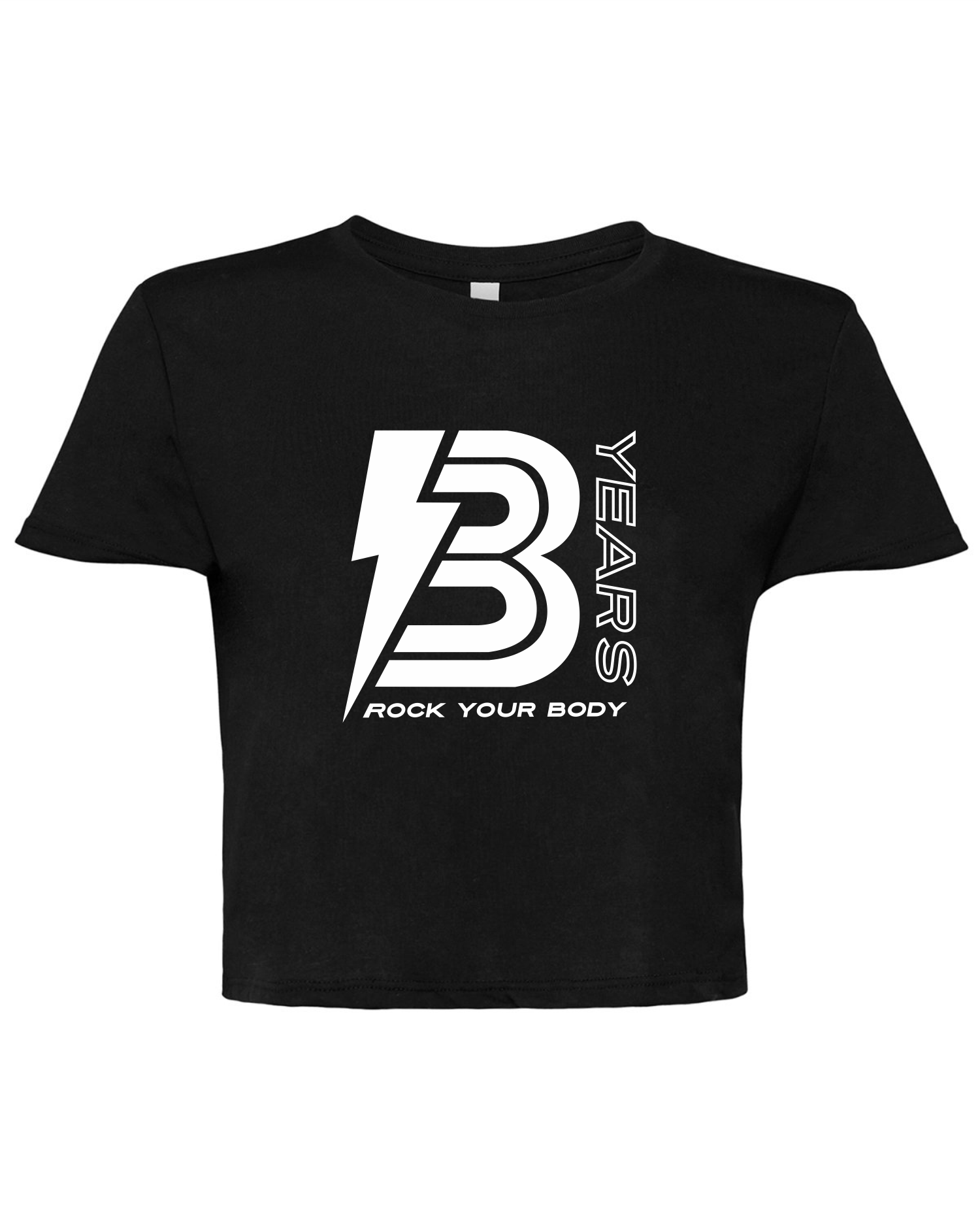 Rock Your Body - 3 Years -  Black Cropped T-Shirt