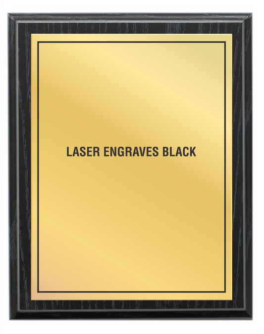 Black Oak plaque - Laser series