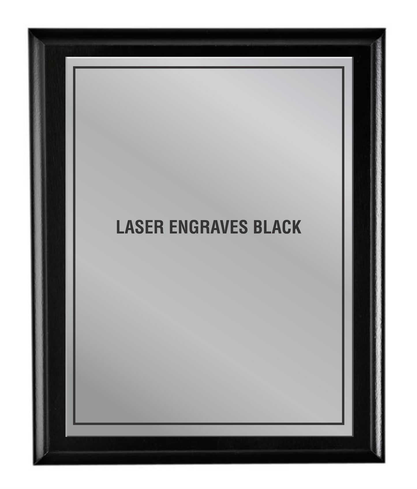Matte Black plaque - Laser series
