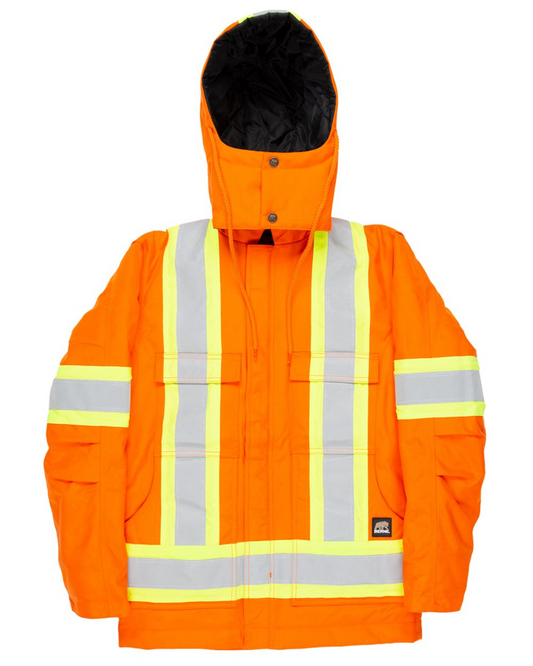 Safety Striped Arctic Insulated Chore Coat - HVNCH03