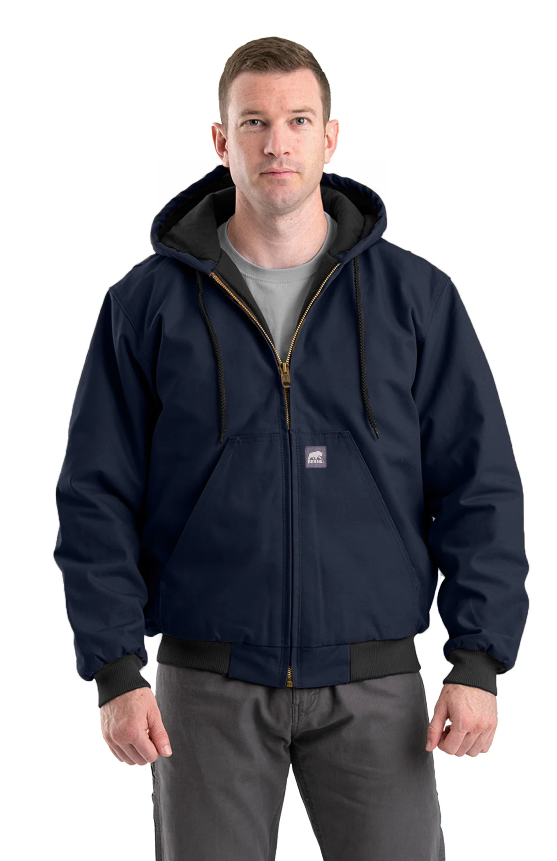 Berne - Heritage Duck Hooded Active Jacket - HJ51