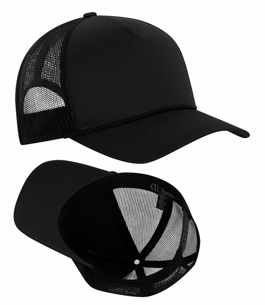 Everyday Cotton Twill 5-Panel Trucker Rope Cap - C1343