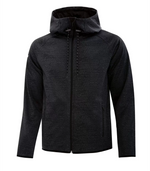 Dry Tech Water Resistant Fleece Full Zip Men’s Hooded Jacket - Dryframe DF7655
