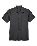 Men's Barbados Textured Camp Shirt -Harriton M560