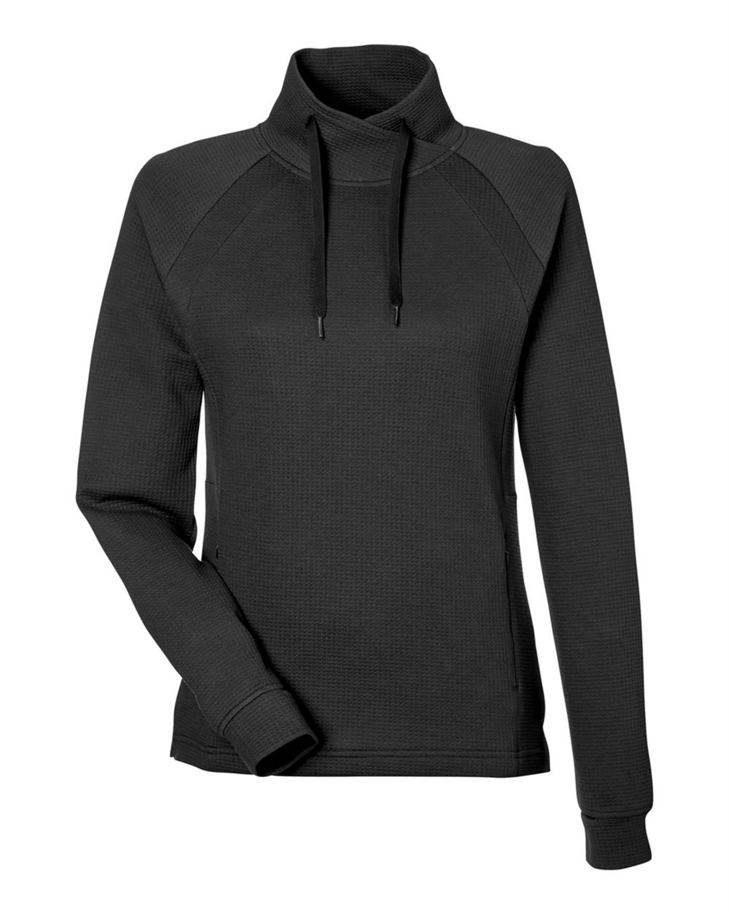 Ladies' Rhythm Waffle Cross-Neck Pullover - NE200W
