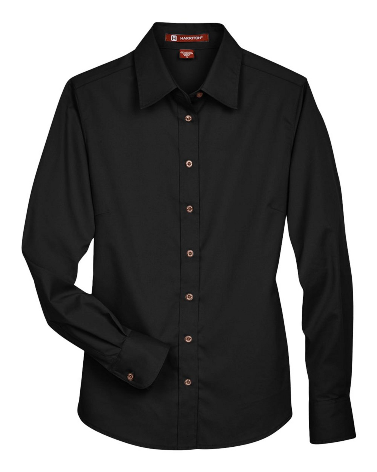 Ladies' Easy Blend™ Long Sleeve Twill Dress Shirt with Stain-Release - Harriton M500W