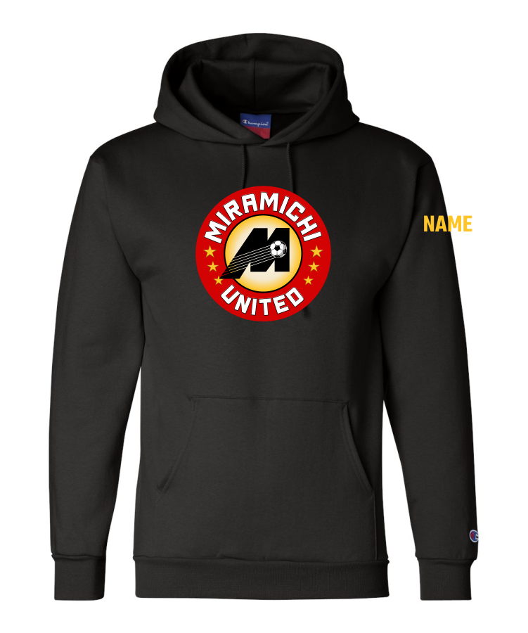 Miramichi United Soccer - Powerblend Hooded Sweatshirt - Champion S700
