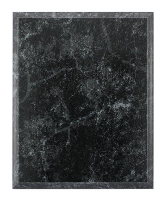 Black Granite Plaque with Metal Plate - Laser series