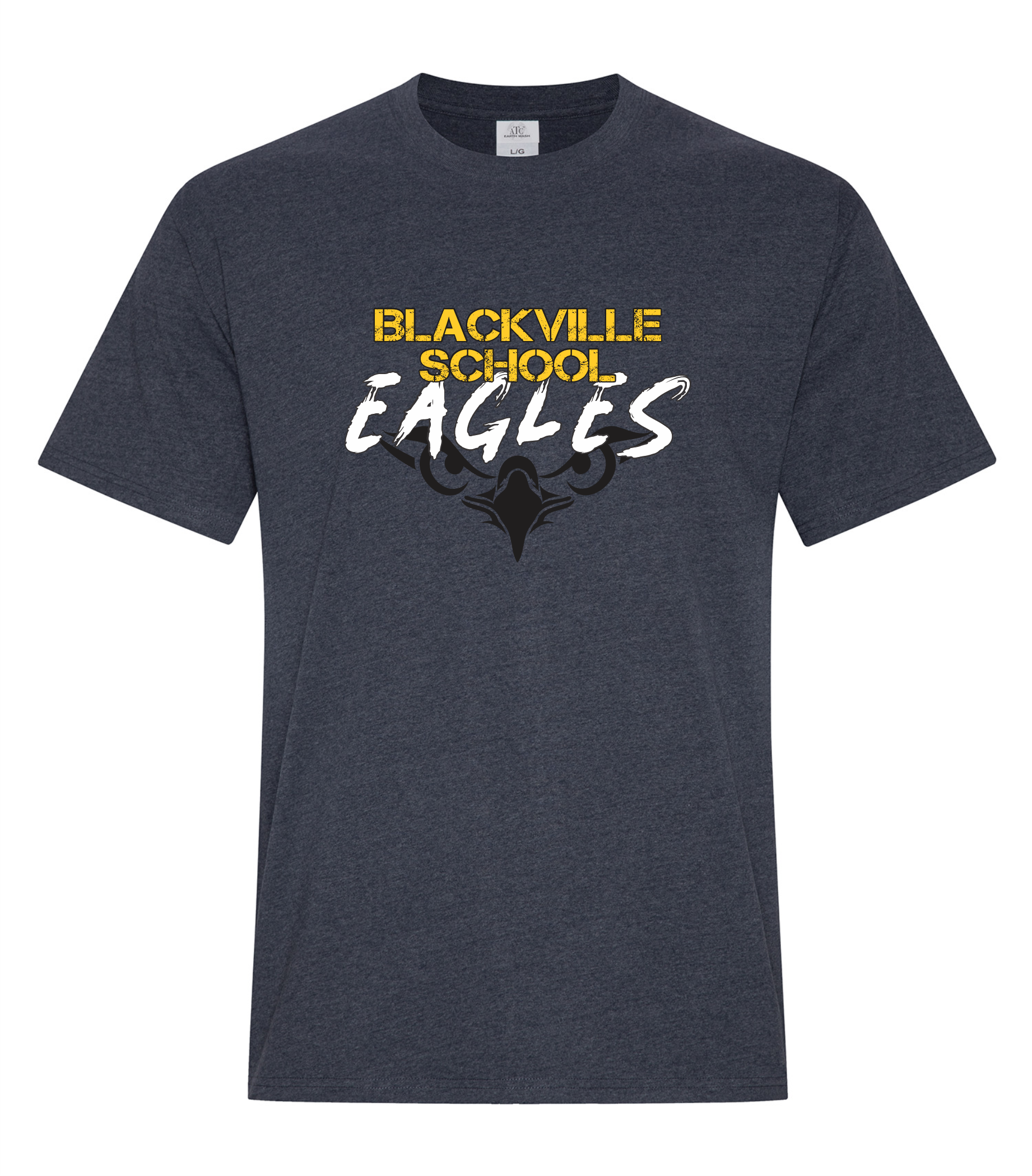 Earth Wash T-Shirt - Navy -  Blackville School 2025-26