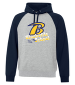 Two Tone Hoodie - Athletic Heather / Dark Navy - Blackville School 2025-26