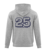 Athletic Heather Hoodie - TWILL DESIGN ON FRONT - Blackville School 2025