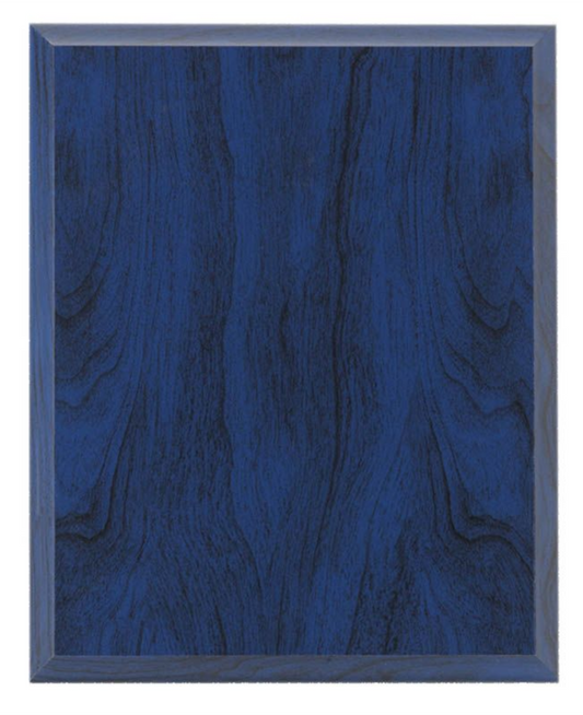 Blue Wood plaque - Laser series