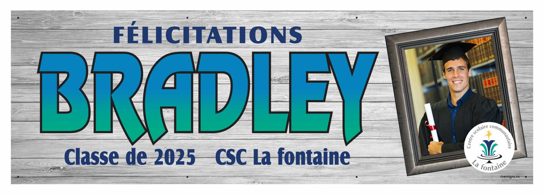 The ’Bradley’ Banner - 2’ x 6’
