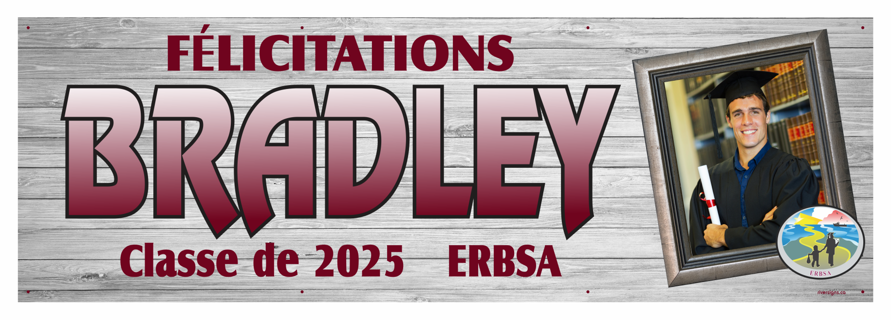 The ’Bradley’ Banner - 2’ x 6’