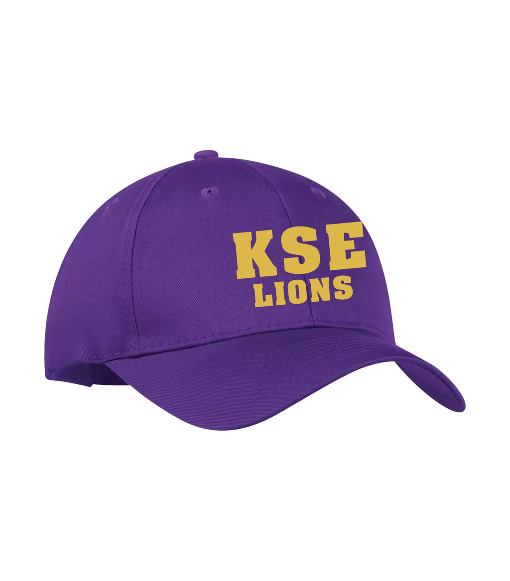 Everyday Cotton Twill Cap ─ Purple ─ King Street School - 2025-26