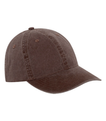 Adjustable hook and loop hat - PIGMENT DYED CAP - ATC C1321