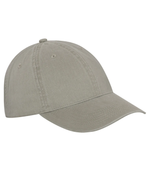 Adjustable hook and loop hat - PIGMENT DYED CAP - ATC C1321