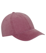 Adjustable hook and loop hat - PIGMENT DYED CAP - ATC C1321