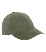 Adjustable hook and loop hat - PIGMENT DYED CAP - ATC C1321