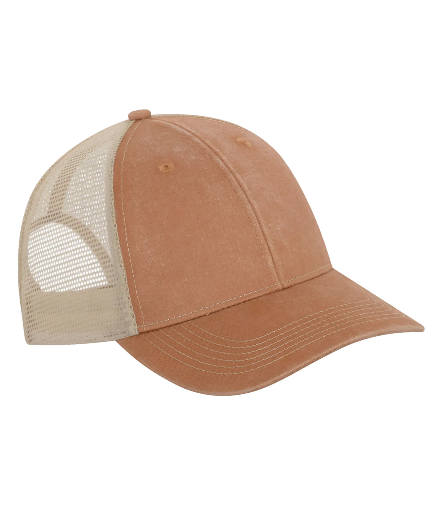 Snapback Hat -Pigment Dyed Trucker Cap - ATC C1322