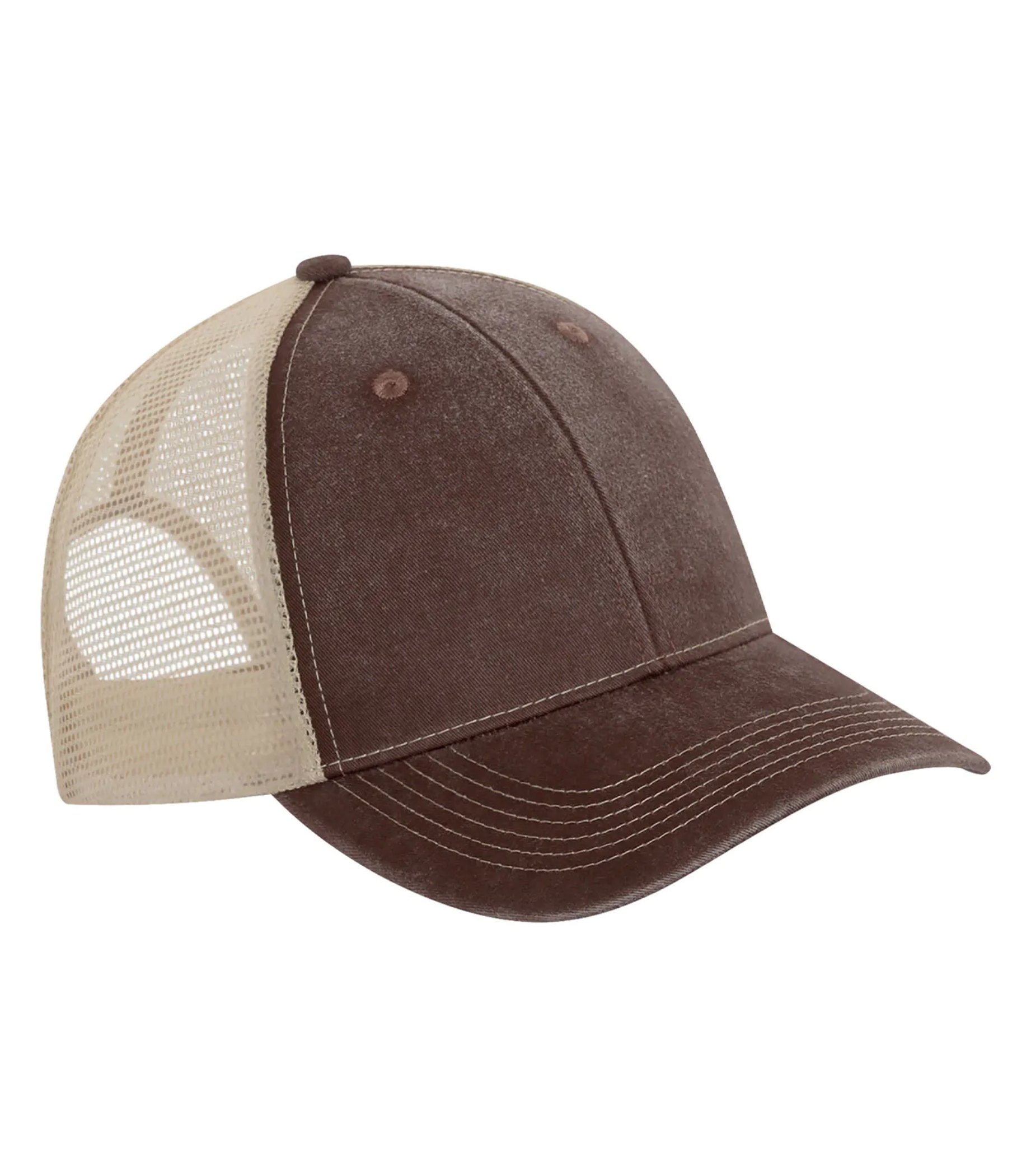 Snapback Hat -Pigment Dyed Trucker Cap - ATC C1322
