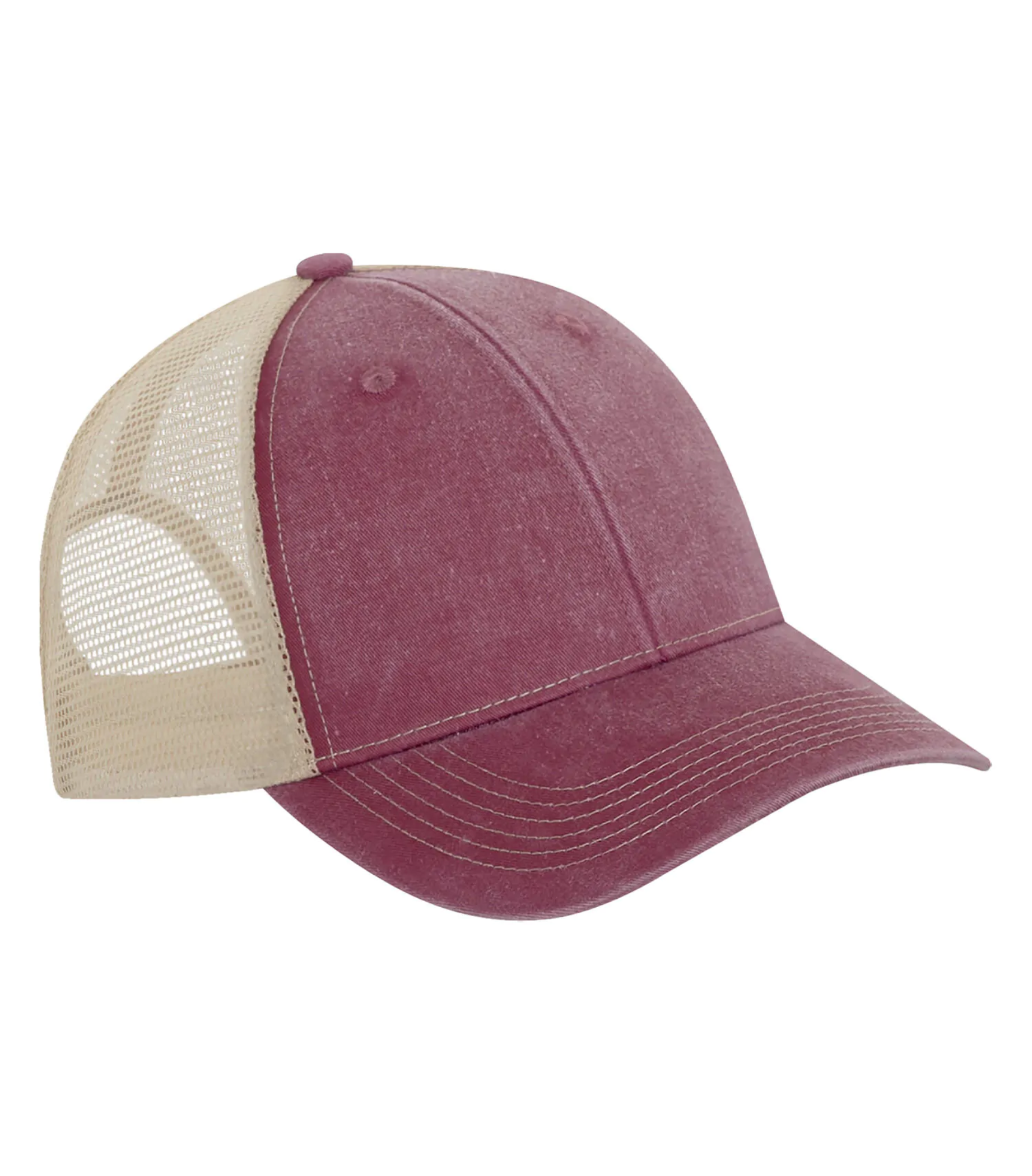 Snapback Hat -Pigment Dyed Trucker Cap - ATC C1322