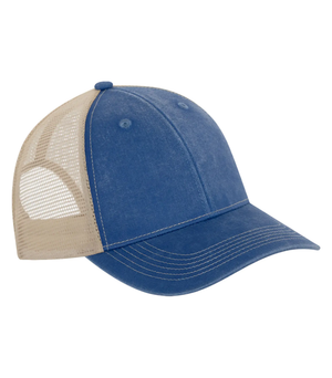 Snapback Hat -Pigment Dyed Trucker Cap - ATC C1322
