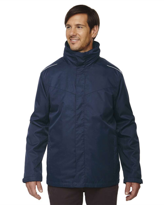 CORE365 - Men's Tall Region 3-in-1 Jacket with Fleece Liner - 88205T
