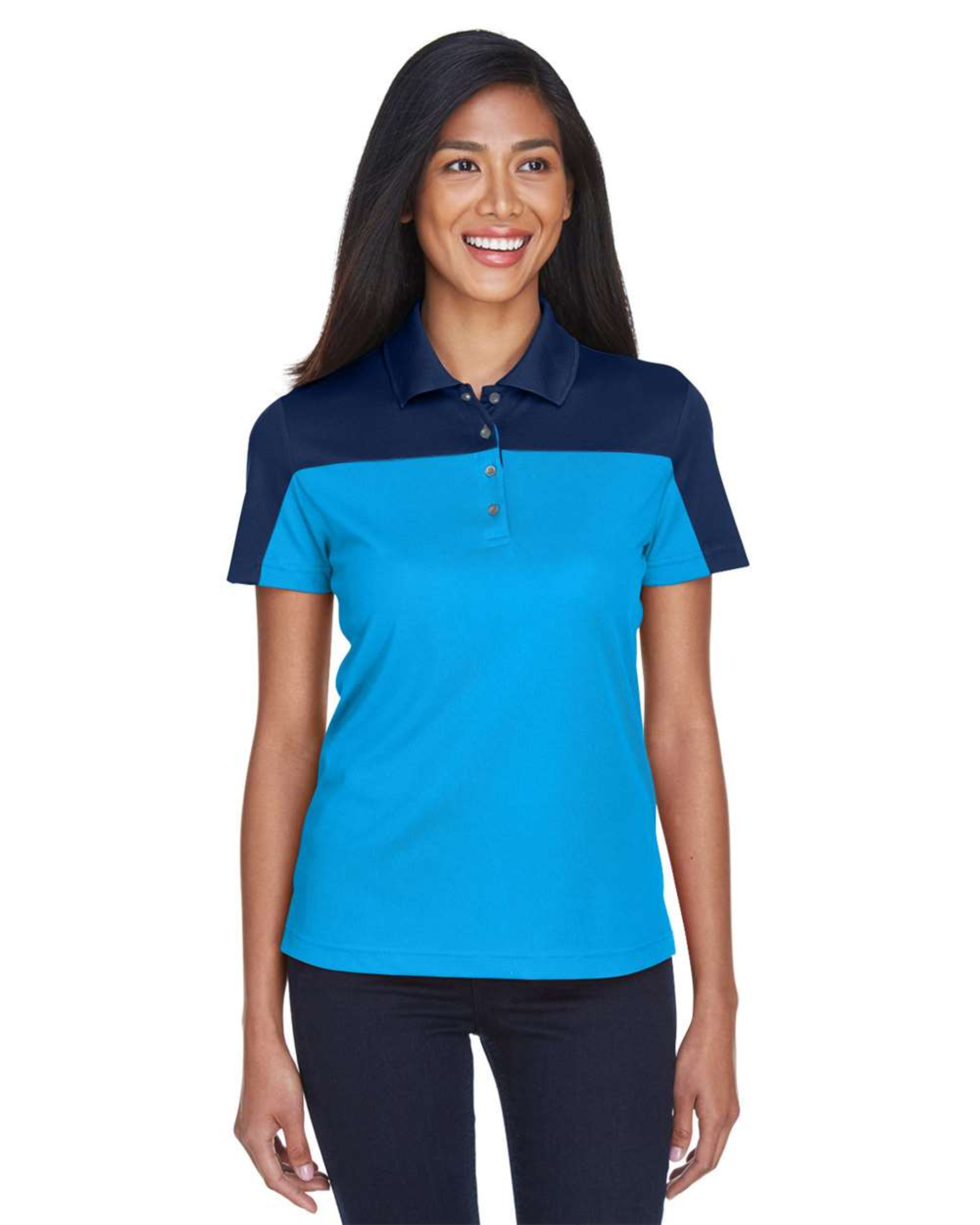 CORE365 - Women's Balance Colorblock Performance Piqué Polo - CE101W