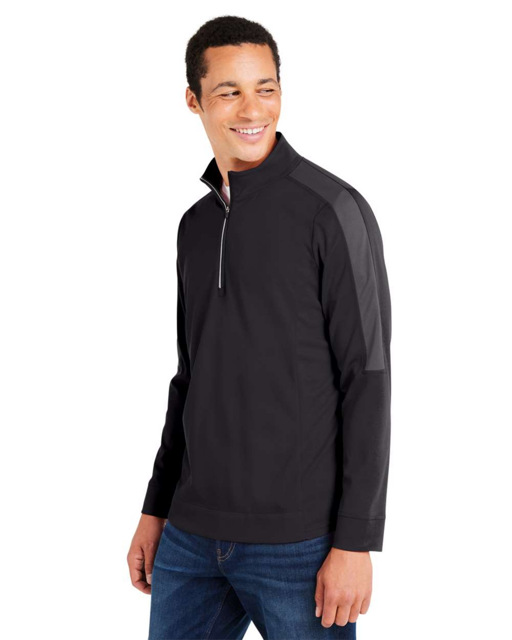 CORE365 - Men's Market Snag Protect Mesh Colorblock Quarter-Zip Pullover - CE404