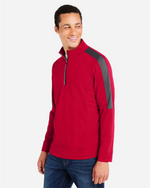 CORE365 - Men's Market Snag Protect Mesh Colorblock Quarter-Zip Pullover - CE404