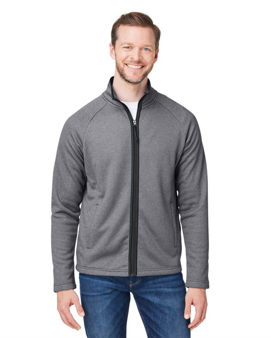 CORE365 - Men's Venture Heathered Stripe Full-Zip - CE72