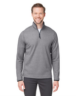 CORE365 - Men's Venture Heathered Stripe Quarter-Zip Pullover - CE73