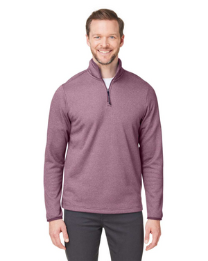 CORE365 - Men's Venture Heathered Stripe Quarter-Zip Pullover - CE73