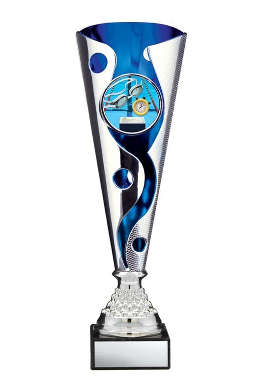 Trophie With Insert Holder On Marble Base - Fire & Ice Series CPB64