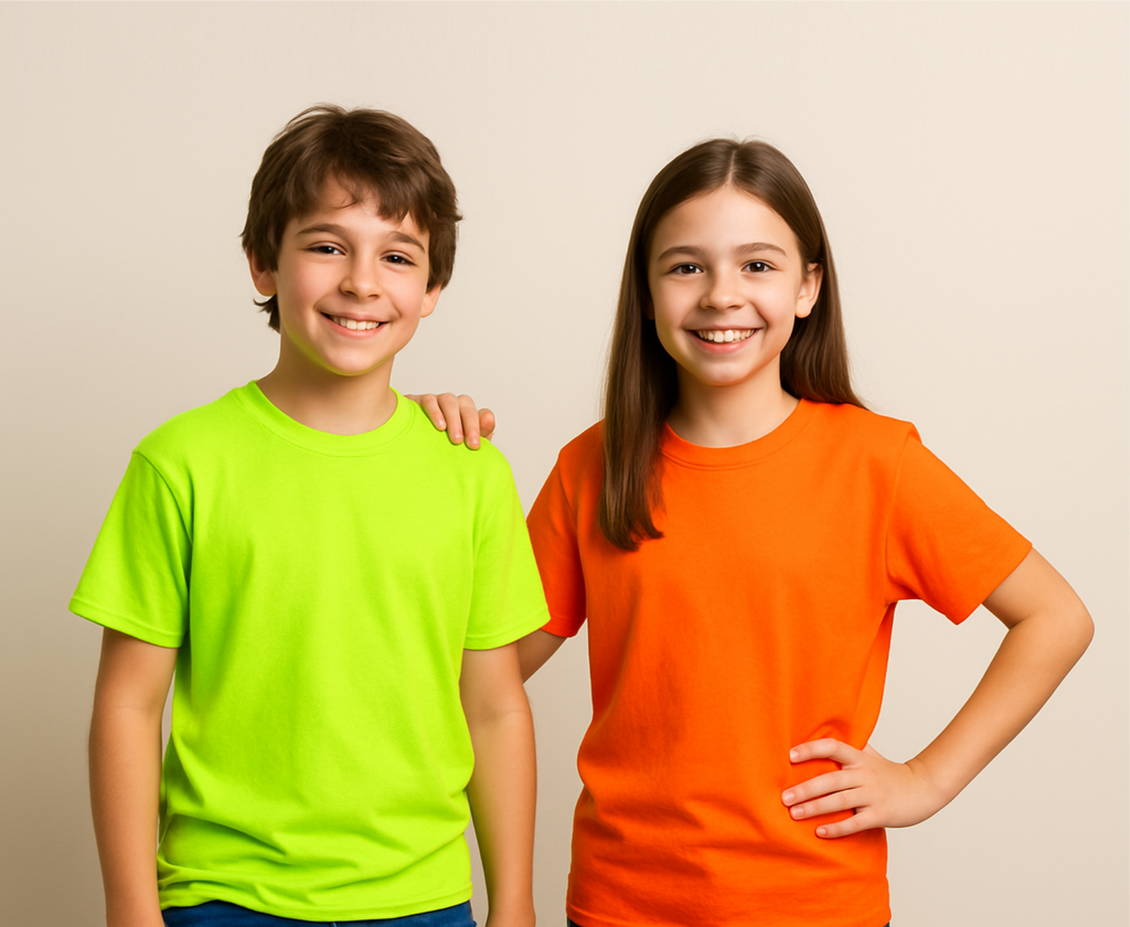 Flare - Intense Colors - Youth 50/50 Cotton/Polyester Crewneck T-Shirt