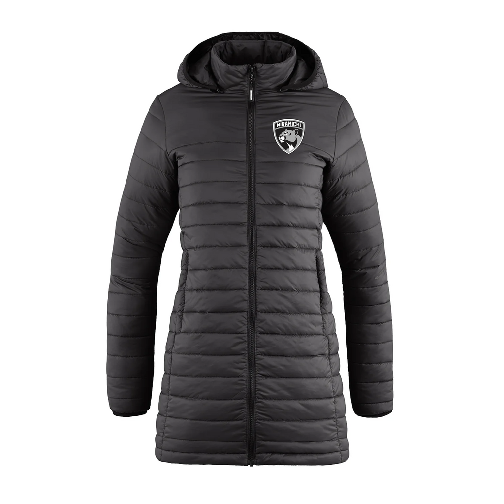 Miramichi Panthers - Glacier Bay - Long Lightweight Puffy Ladies Jacket