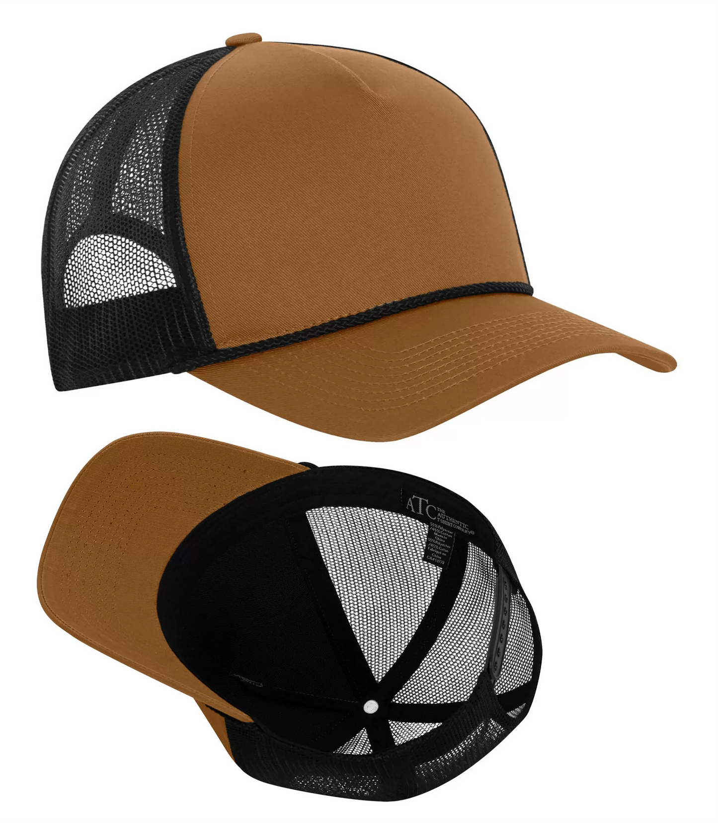 Everyday Cotton Twill 5-Panel Trucker Rope Cap - C1343
