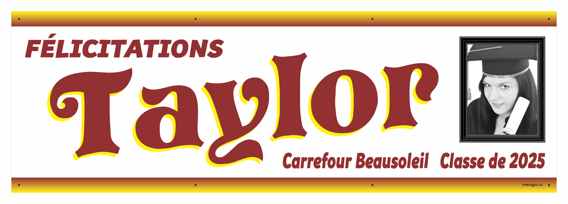 The ’Taylor’ Banner - 2’ x 6’