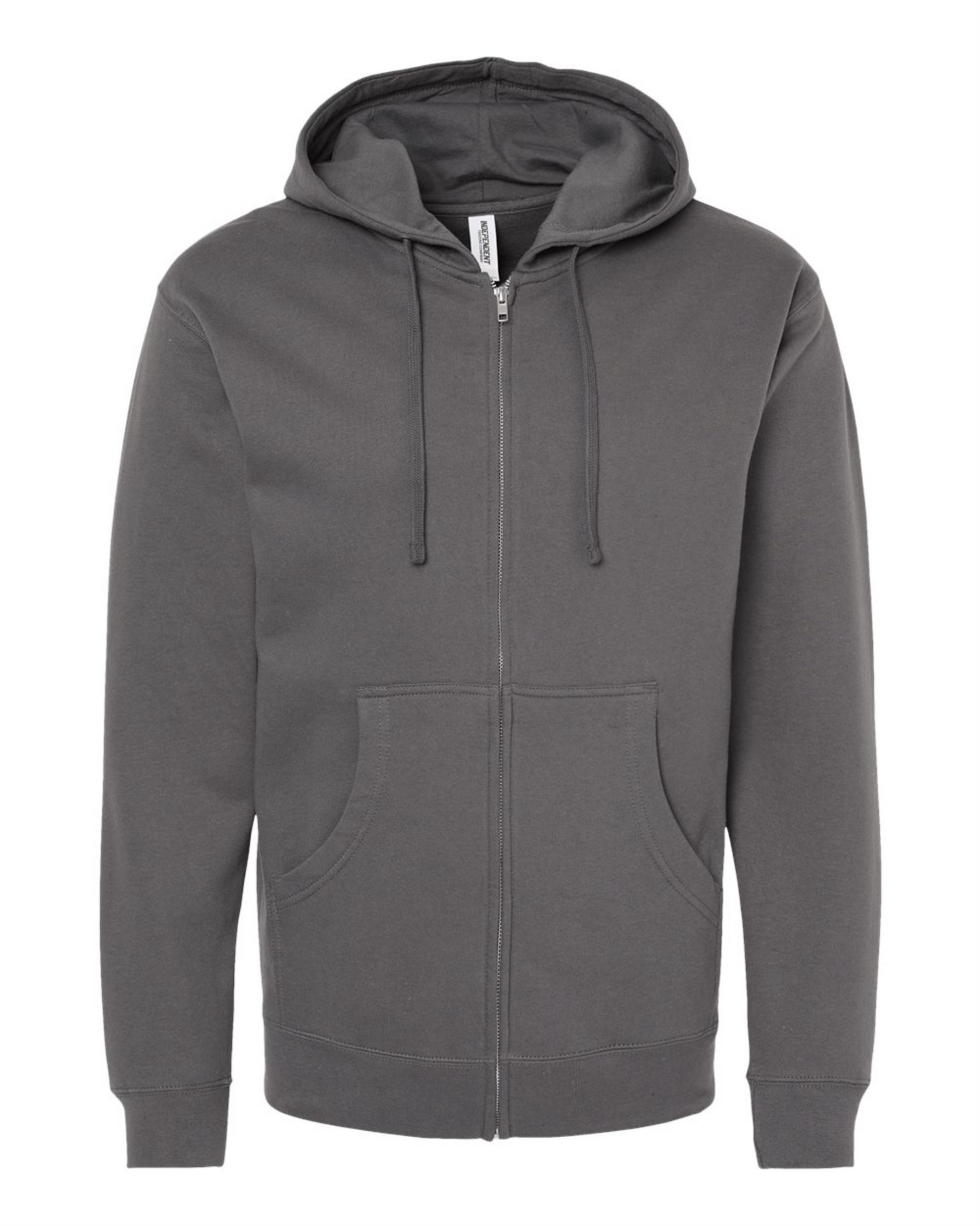 Midweight Full-Zip Hooded Men's Sweatshirt - Independent Trading Co. SS4500Z