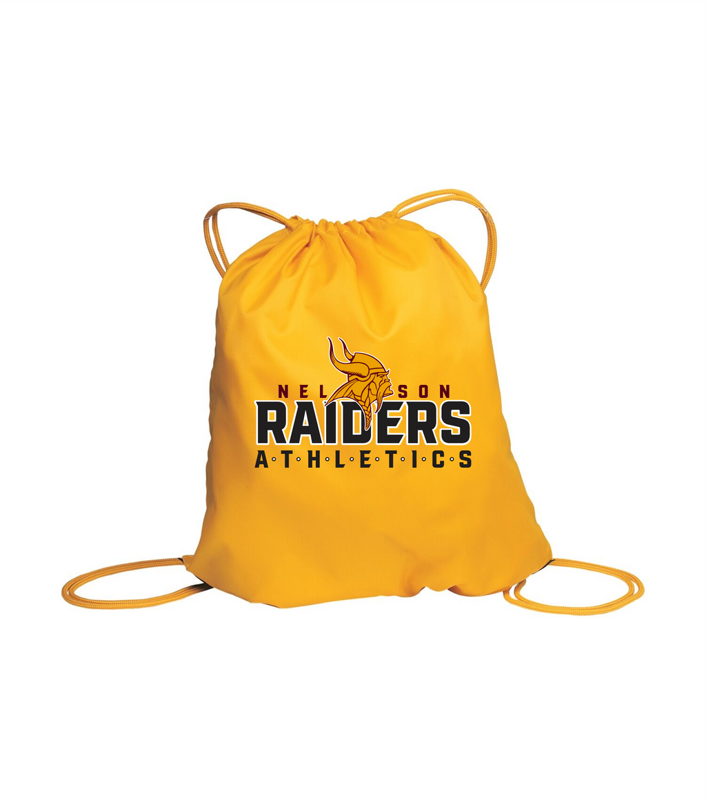 Cinch Bag - Gold - Nelson School 2025-26