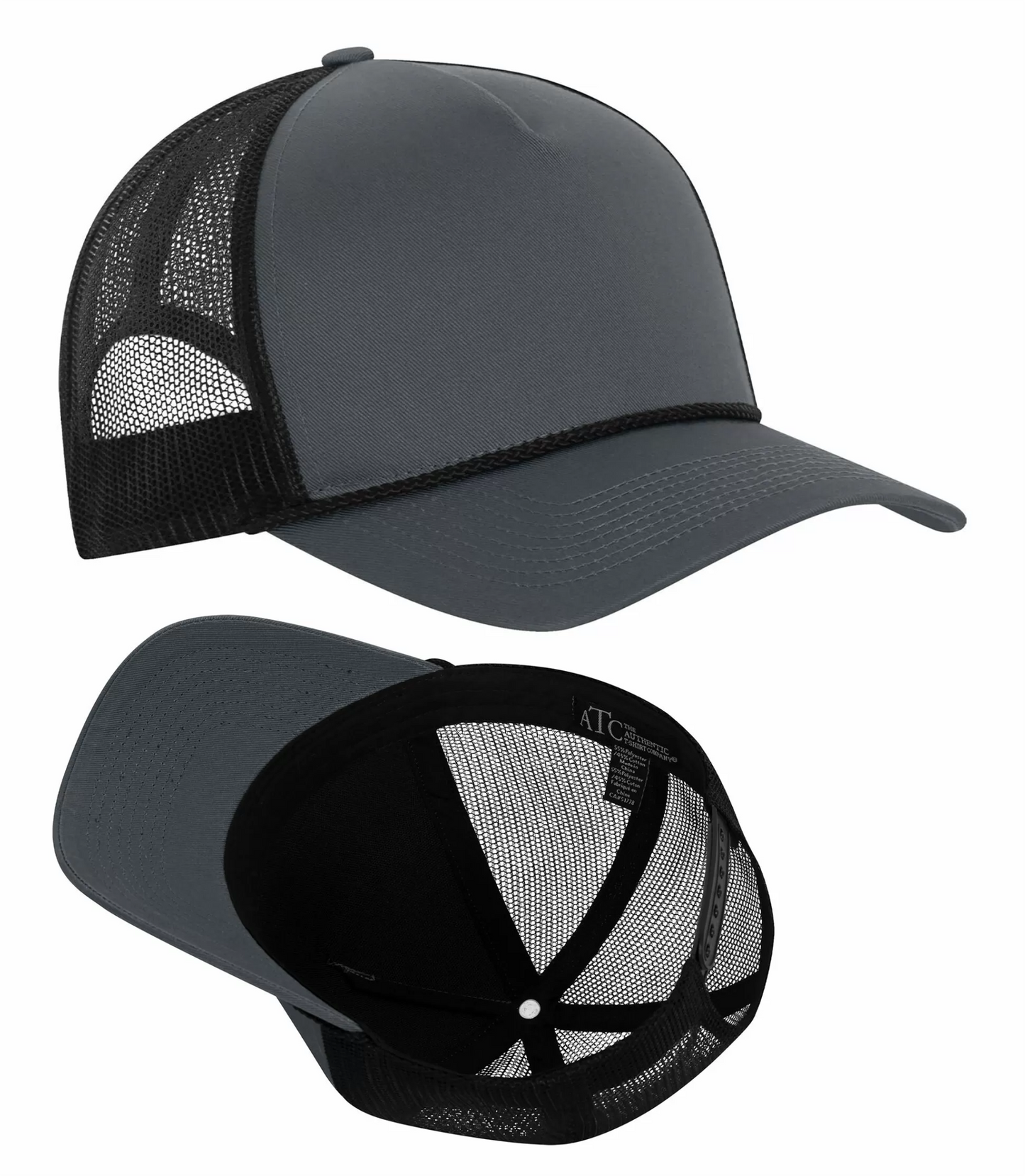 Everyday Cotton Twill 5-Panel Trucker Rope Cap - C1343