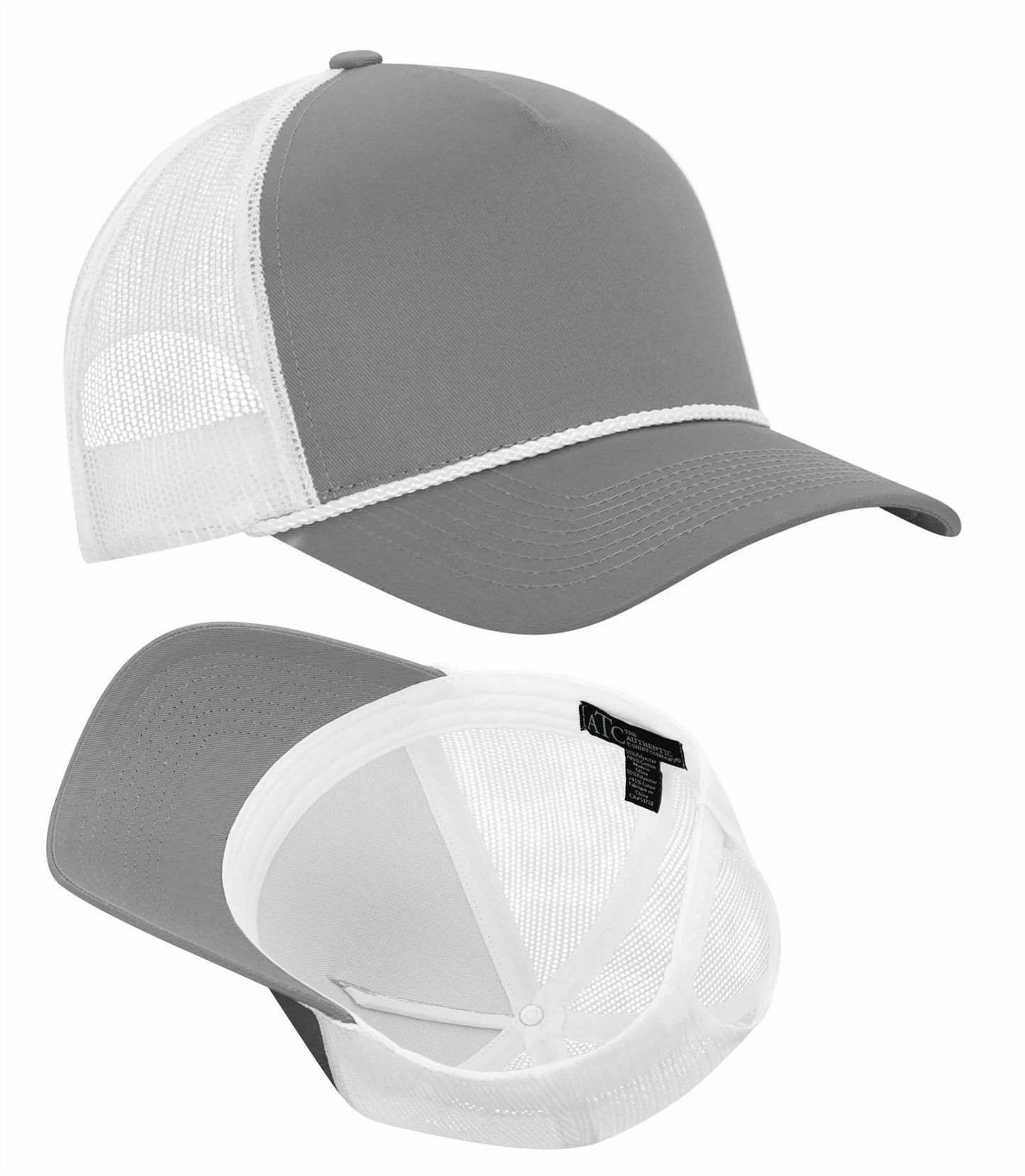 Everyday Cotton Twill 5-Panel Trucker Rope Cap - C1343